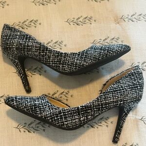 Jessica Simpson Monochrome Tweed Heels